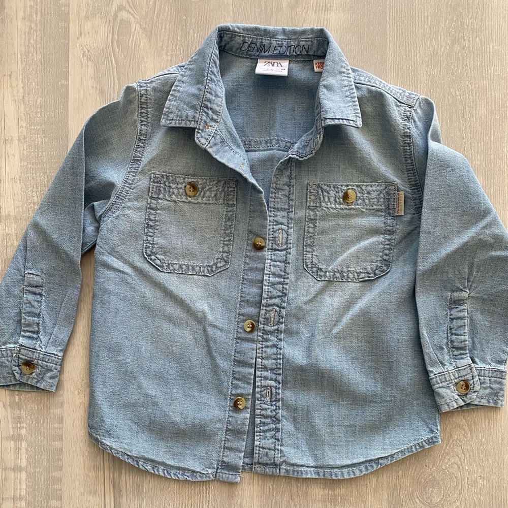 Zara chambray shirt for toddlers
